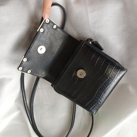 S O L D * Vintage 90s Y2K Western Mini Bag, 5x5 - Picture 10 of 12